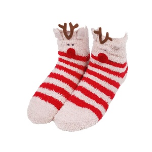 Dày Sọc Mờ Vớ chất lượng cao Phi Hành Đoàn tùy chỉnh Dài Phụ nữ giản dị <span class=keywords><strong>Polyester</strong></span> tùy chỉnh dệt kim mùa đông sokken mùa đông hút - Product Image 6