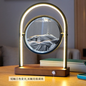 Đèn Bàn Hình Đồng Hồ Cát <span class=keywords><strong>3D</strong></span> Đèn Ngủ Led Di Chuyển Bằng Cát Đèn Bàn Cát Lún Đèn Bàn Sạc Không Dây Làm Quà Tặng Công Sở - Product Image 2