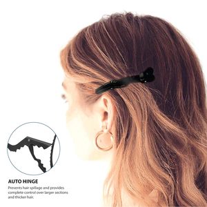 Pinces à cheveux en plastique personnalisées avec logo, style alligator, multicolores, pour salon, usage quotidien, 6 pièces/sac, pour coiffure et sectionnement - Product Image 5