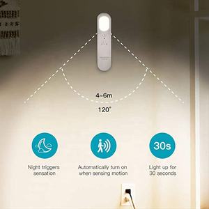 Sensor Licht LED wiederauf ladbar ohne Stecker LED Innen Bewegungs sensor Licht Nachtlicht für Küchen treppe Schlafzimmer Kleider schrank - Product Image 2