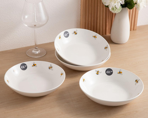 Tazón de Cerámica Clásico Ecológico con Diseño de Abejorro de Dibujos Animados, Tazón de Porcelana Blanca para Ensalada y Arroz, Venta al por Mayor para Bodas y Uso Comercial - Product Image 5