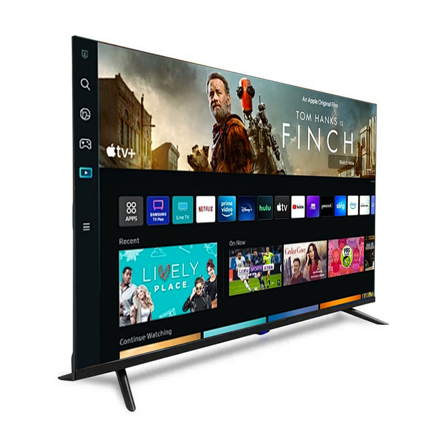 50 Inch 4K Ultra HD Smart LED TV 60/120Hz A+ Grade Glass Android WiFi OEM ODM Hdtv Black for Africa Southeast Asia