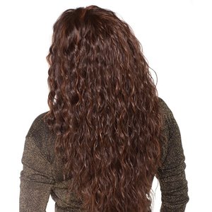 Perruques à vagues profondes bon marché, perruques de cheveux de bébé pré-épilées sans colle, perruques de cheveux synthétiques pour femmes noires, Cosplay quotidien d'<span class=keywords><strong>halloween</strong></span> - Product Image 3