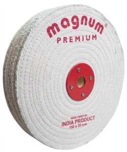 Disco de Pulido de Algodón Blanco de Alto Rendimiento de 100 mm con Orificio de 20 mm para Joyería, Acabado de Espejo Metálico y Acabado de Superficies - Product Image 2