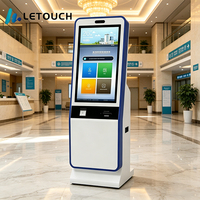 à commande automatique pour PC à écran tactile debout de 32 pouces, Kiosque interactif d'imprimante Android POS en libre-service