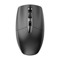 Mouse nirkabel portabel daya baterai, Mouse komputer antarmuka ganda tipe-c & USB 3 DPI dapat disesuaikan untuk Laptop Mac Android