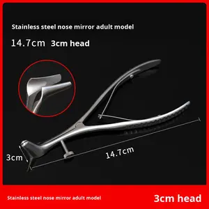चिकित्सा नाक डिलेटर राइनोप्लास्टी सर्जरी ओस्कोप स्टेनलेस स्टील मैनुअल उपकरण वयस्क/बाल चिकित्सा नाक सट्टा - Product Image 2