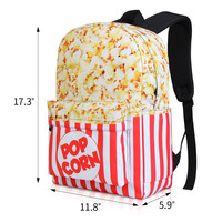 Tas ransel sekolah pelajar, ransel mendaki bepergian Notebook remaja dengan kompartemen Laptop