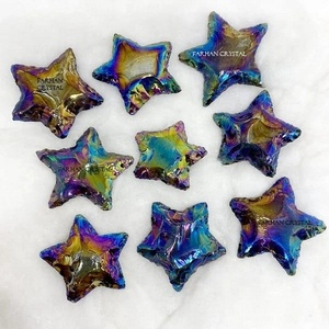 Ange Aura Têtes de flèches en forme d'étoile faites à la main Opalite Star-Coted Crystal Quartz & Agate Gemstone Pendant Jewelry - Product Image 3