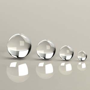 Lente de Bola de Vidrio Esférica de Sílice Fundida BK7 H-K9L de 1 mm, 2 mm, 3 mm, 5 mm, 8 mm, 10 mm de Diámetro - Product Image 1