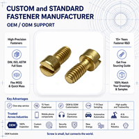 Precision Brass Slotted Cheese Head Machine Screw DIN 84 for Optical Instrument and Scientific Equipment Assembly