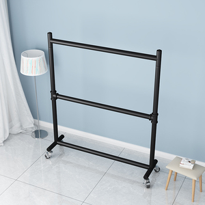 Estantes de exhibición de ropa de doble capa MR23 Ventas directas de fábrica Desmontable con ruedas Adecuado para tiendas de ropa - Product Image 3