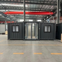 Casa Prefabricada de Doble Ala Expandible de Alta Resistencia, Espacio Doble, Estructura de Acero Galvanizado, Impermeable, para Vivienda en Sitio