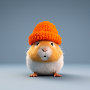 Özel yapılmış sevimli tombul capybara turuncu şapka süper sevimli çocuklar ve kız arkadaşları için en iyi hediye giyen - Product Image 3