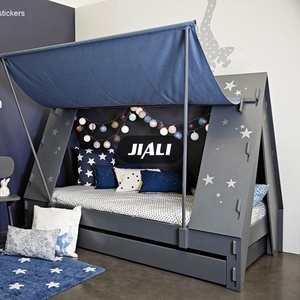Meubles de chambre à coucher en bois multicolores pour enfants de 9 ans, ensemble de <span class=keywords><strong>lit</strong></span> pour enfants, <span class=keywords><strong>tipi</strong></span>, Camas pour enfants, <span class=keywords><strong>lit</strong></span> en forme de tente avec berceau - Product Image 5