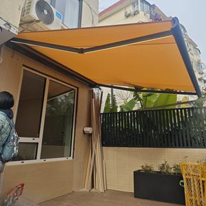 Toldo Retráctil Deslizante De Repuesto Goleray – Techo De Alambre Para Terraza O Patio (Color Marrón)