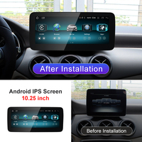 Nuevo sistema multimedia inalámbrico para automóvil con Android AUTO y CarPlay, pantalla de 12.3 pulgadas para Mercedes Benz A CLA GLA W176 C117 X156, reproductores de video para automóvil