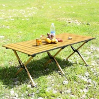Tables pliantes modernes en métal pour l'extérieur, portables, pour la randonnée, les barbecues, les fêtes, le jardin, les pique-niques, la pêche, le camping, l'entrepôt et les repas
