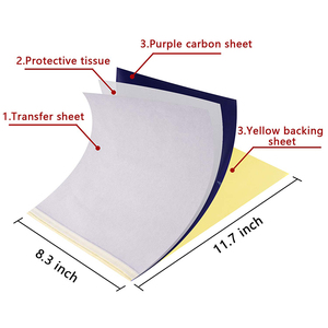 100pcs Disposable 4-Layer Oil-Based Tattoo Transfer <b>Paper</b> <b>A4</b> Size Spirit Thermal Stencil for Body Art Tattoo Accessories Manual - Product Image 4