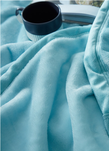 Couverture polaire en flanelle unie super douce personnalisée pour lits, couverture polaire chaude et douce en flanelle, vente en gros - Product Image 6