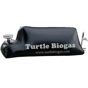 10 kw 작은 소형 Biogas 가정 발전소 biogas 소화자 저장 탱크 기계 저장 부대 풍선을 위한 거북 biogas 10.0m3