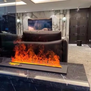 Chimenea de vapor ultrasónica eléctrica con luz LED personalizada de 750-2400mm para decoración del hogar al aire libre operado en inglés - Product Image 2