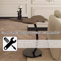 Mesa auxiliar al por mayor de fábrica para sofá, mesa auxiliar con forma de mariposa de estilo Vintage, mesa de centro de piso de ocio para balcón