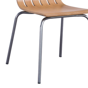 Silla de Oficina Henmei HM-028, Color Madera Natural, Estructura Metálica, para Conferencias, Capacitación y Aulas - Product Image 2