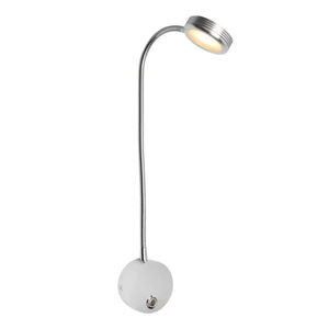 Nueva Lámpara de Pared LED de Aluminio con Tres Niveles de Intensidad, para Lectura en Cabecera, con Puerto de Carga USB y Control Táctil, 3W - Product Image 5