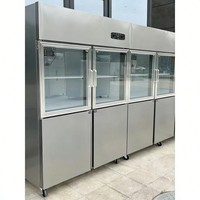 Réfrigérateur et congélateur de vitrine commerciaux à haute efficacité pour l'équipement professionnel des restaurants