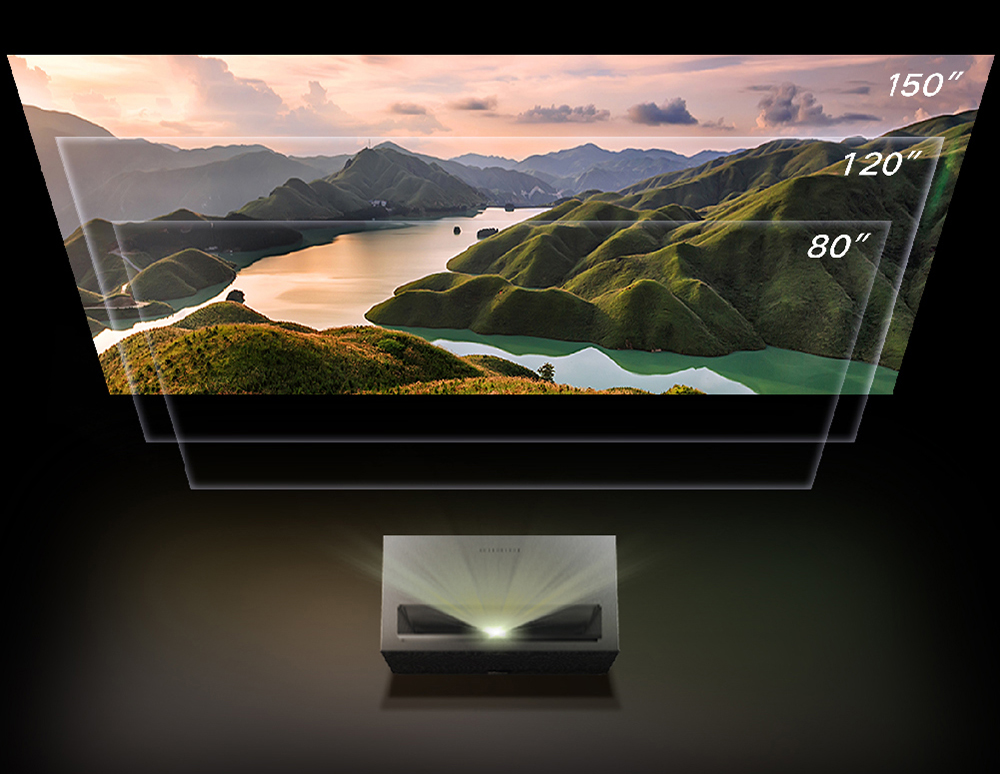 Máy Chiếu Laser Formovie T1 4K UHD Phiên Bản Toàn Cầu 2800 ANSI Lumens Android 11.0 TV Beamer Wifi 6.0 Rạp Hát Tại Nhà