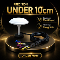 Antenne GNSS RTK de haute précision, type soucoupe volante, pour levés GPS aériens, avec assemblage de câbles multi-connecteurs TNC, couverture à 360 degrés pour UAV