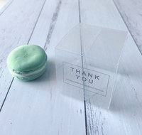 Boîte d'emballage en plastique transparent PVC/PP/PET pour bonbons, boîte d'emballage en plastique pour macarons