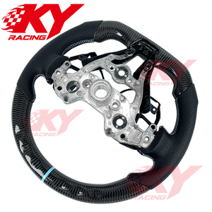 Volant personnalisé en fibre de carbone et cuir véritable pour Hyundai Elantra N, i30N, i20N, Veloster, Kona, Sonata - Accessoires intérieurs - Product Image 3