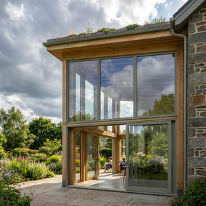 Villa moderne, véranda en alliage d'aluminium étanche, double vitrage Low-E, solarium isolé, véranda autoportante, bi-fold, <span class=keywords><strong>pour</strong></span> hôtel - Product Image 3