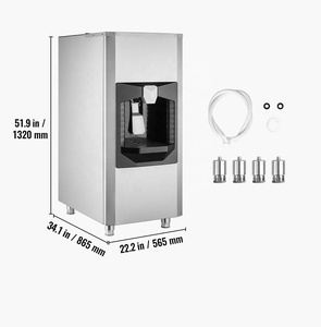 <span class=keywords><strong>Distributeur</strong></span> de glaçons et machine à glaçons Cube pour hôtel-chaîne avec stockage de glace de 60 kg Compresseur Utilisation commerciale Contrôle automatique - Product Image 4