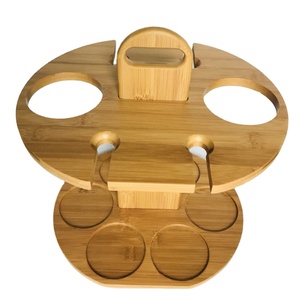 Giá Đỡ Chai Rượu Di Động Và Giá Treo Ly Sấy Giá Dễ Dàng Lắp Ráp Giá Đỡ Rượu Vang Giá Lưu Trữ Tre Cho Rượu Vang - Product Image 4