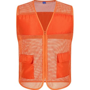 Chaleco de malla para niños, color verde frutal, con bolsillos, ropa para actividades al aire libre de verano para estudiantes de primaria - Product Image 4