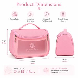 OEM Custom Logo Cosmetic Organizer Bag Frosted PVC <b>Makeup</b> <b>Case</b> Travel Toiletry Pouch Bulk Wholesale Supplier Factory - Product Image 3