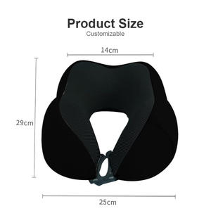 Oreiller de voyage en mousse à mémoire de forme personnalisé, oreiller de vol réglable, oreillers de voyage portables avec <span class=keywords><strong>masque</strong></span> pour les yeux pour avions - Product Image 2