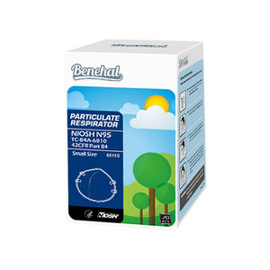 Benehal NIOSH masker <span class=keywords><strong>Respirator</strong></span> <span class=keywords><strong>N95</strong></span>, masker silikon katun yang efektif untuk perlindungan debu pola datar - Product Image 5