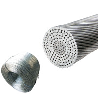 Cable Eléctrico de Aluminio Reforzado con Acero (ACSR) de un Solo Núcleo para Construcción, Cumple con la Norma IEC 61089