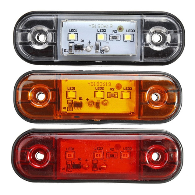 HST-23146 3 LED 12V 24V LED Truck Trailer Marker Lights Led Lamps Side Tail Light Led Side Marker Lamp Truck Trailer Side Lights