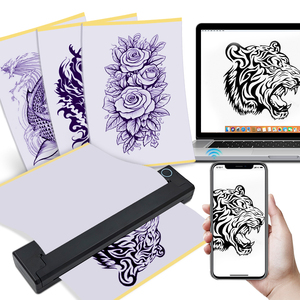 HZTZ A4XE <span class=keywords><strong>Printer</strong></span> Termal Nirkabel Portabel <span class=keywords><strong>A4</strong></span> Mesin Fotokopi Stencil Tato <span class=keywords><strong>Printer</strong></span> Termal Mesin Transfer Tato - Product Image 1