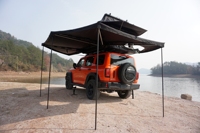 Auvent autoportant 270 degrés imperméable en Oxford 600D, fixation latérale 360° pour voiture avec trou en D pour 4x4 tout-terrain et tourisme