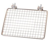 Plateforme de repos et de saut pour oiseaux en acier inoxydable, cage en treillis, perchoir sécurisé et confortable pour perroquets, support rectangulaire, OEM