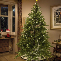Guirlandes lumineuses LED compactes IP44 pour extérieur, effet torsadé et décoration clignotante, pour sapin de Noël