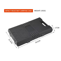 Ensemble de couteaux de chasse portables en acier inoxydable, planche à découper en plastique, aiguiseur de couteaux, couteaux de chasse à lame fixe avec boîte