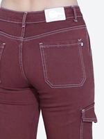 Streetwear Femmes Jean Pantalon Droit Dames Denim Taille Haute Cargo Pantalon Femme Cago Jeans pour Femmes
