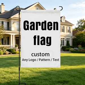 Drapeau de jardin personnalisé Yabee, logo/texte/motif personnalisé, drapeau de jardin en polyester double face, extérieur, maison, jardin - Product Image 1
